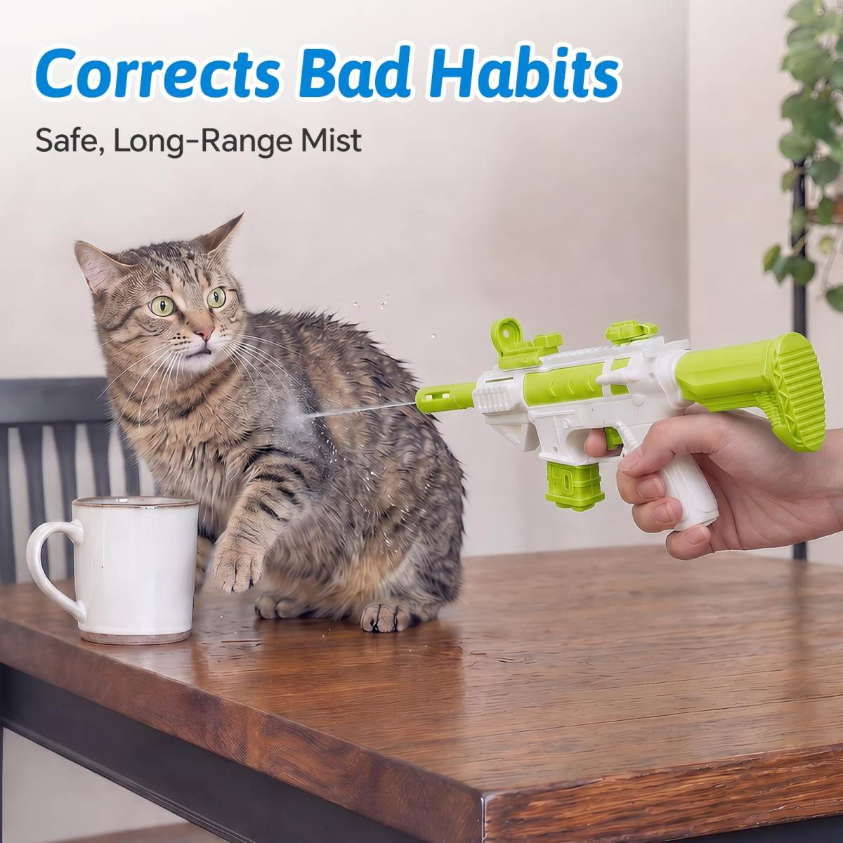 2-Pack Pet Training Spray Tool, 2-in-1 Convertible Long And Short Range Water Sprayer For Dogs And Cats, Leak-Proof Behavior Correction Device For Barking Or Scratching