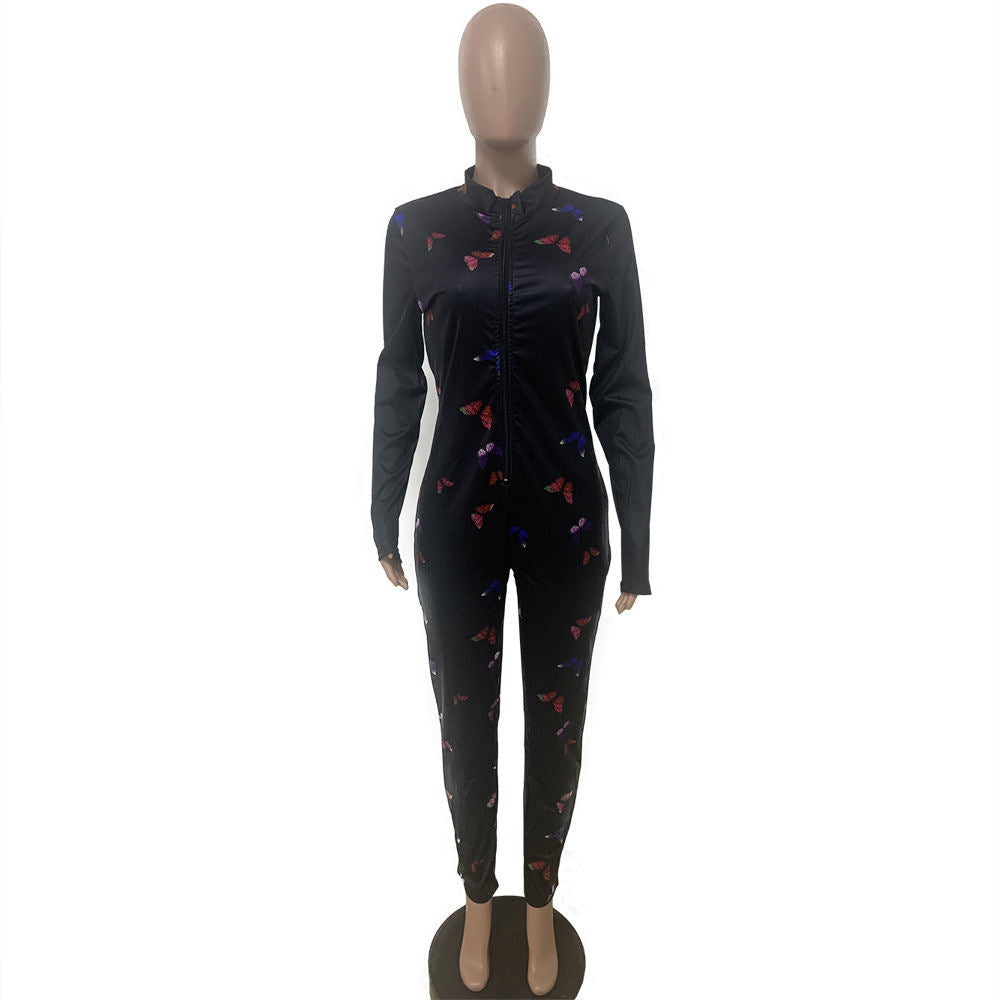 Hot-selling Yoga Printed Patchwork Jumpsuit