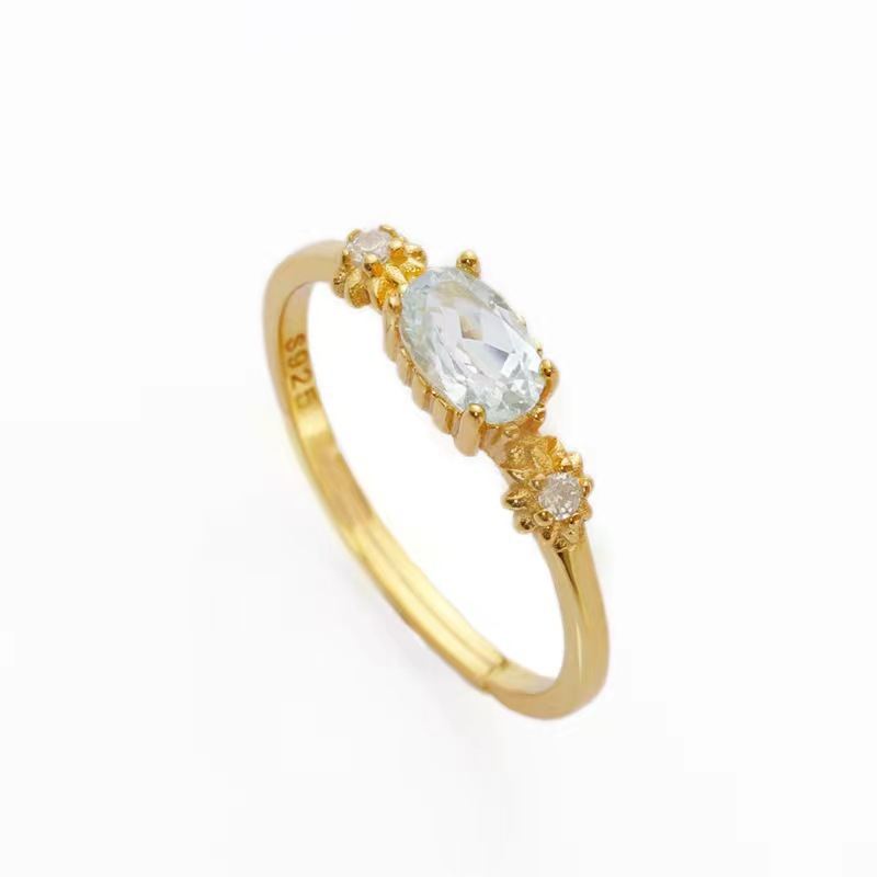 Japanese And Korean Instagram-style Diamond-studded Stackable Rings For Women