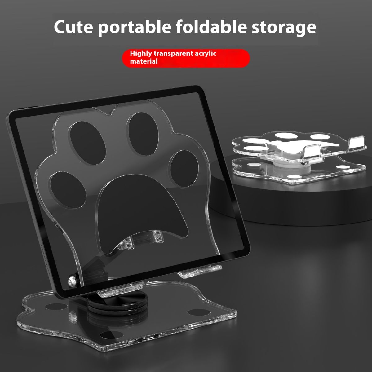 Acrylic Rotating Mobile Phone Stand Desktop