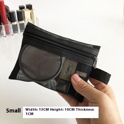 Portable Portable Mini Mesh Simple Makeup Bag