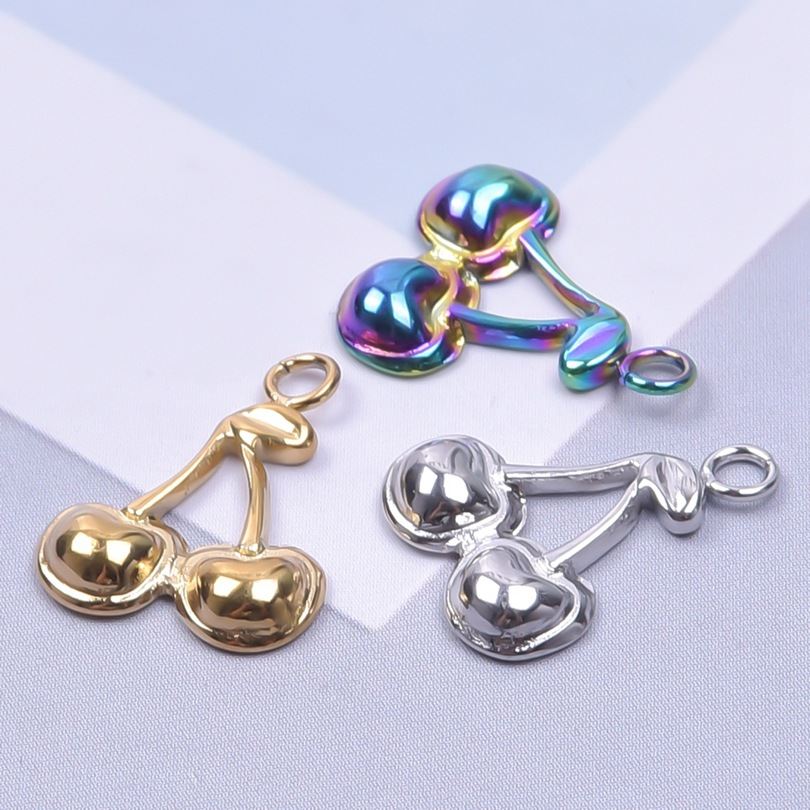 European And American Stainless Steel Cherry Ornament Accessories