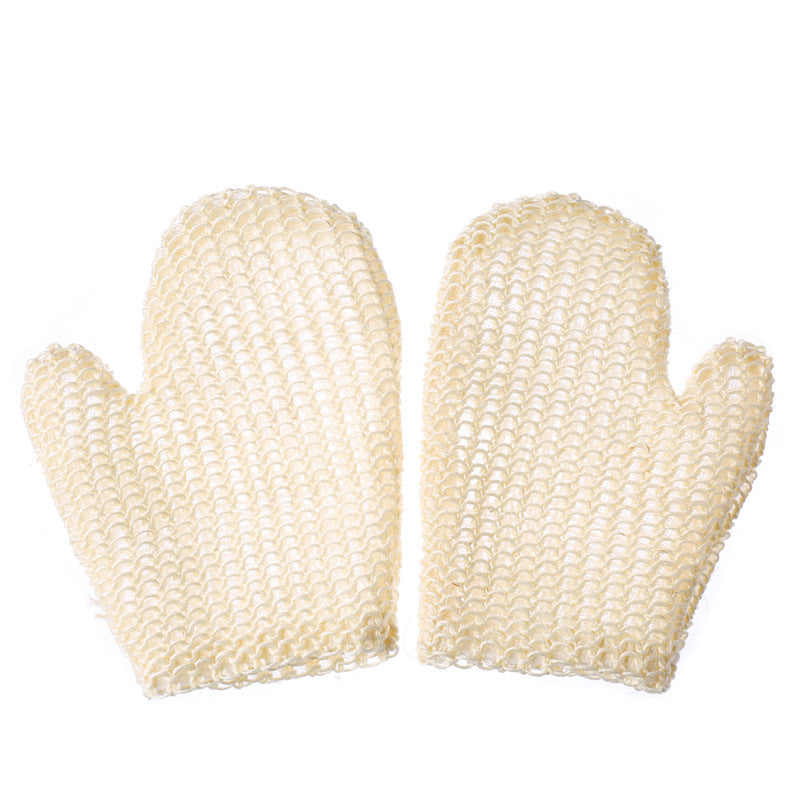 Natural Sisal Bath Scrubbing Gloves For Showering And Bathing