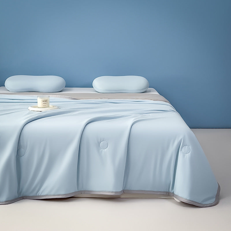 Class A Maternal InfantGrade Cooling Silk Summer Quilt MachineWashable For Single Or Double Beds