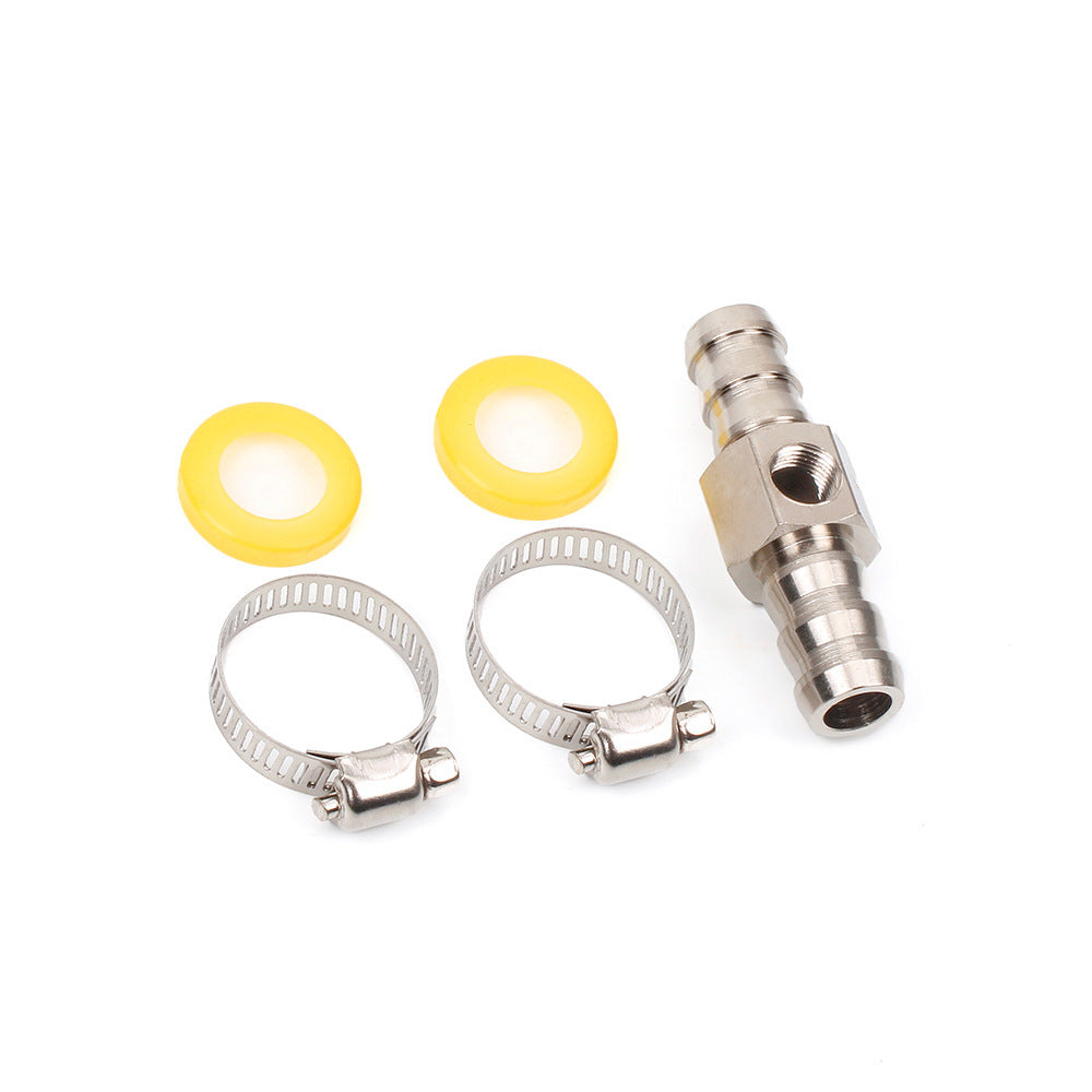 Automotive Modification Accessories Fuel Line Fuel Pressure Gauge Sensor And T Shaped Barb Fitting