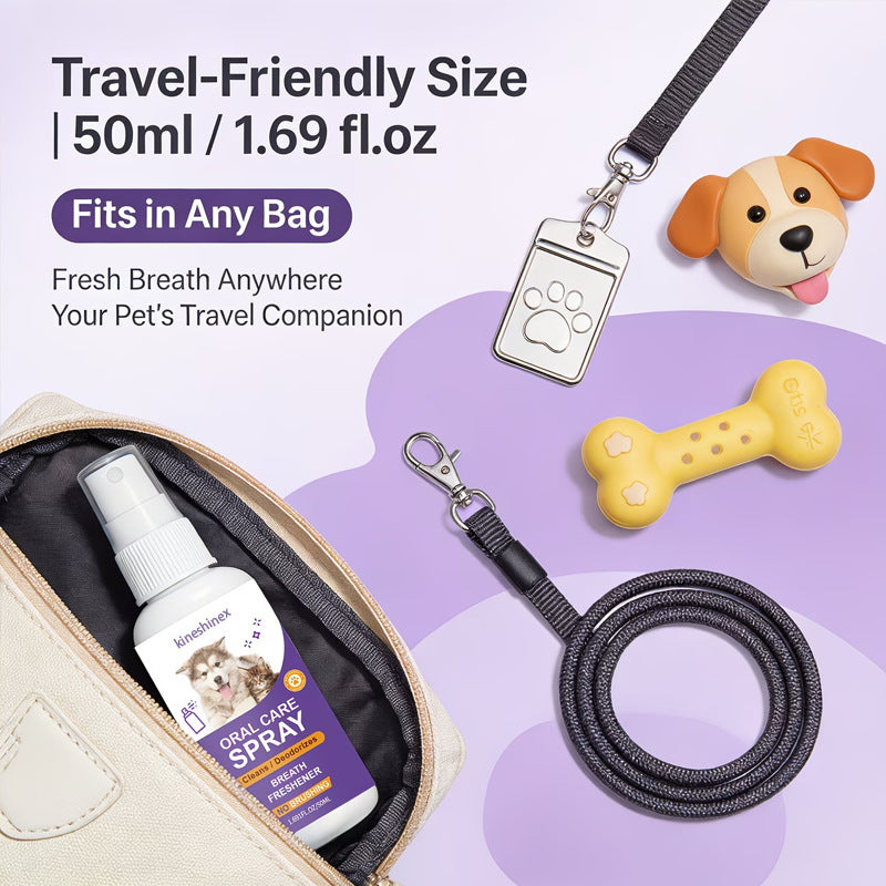 Pet Dental Care Spray For Fresh Breath Removing Bad Odor And Tartar