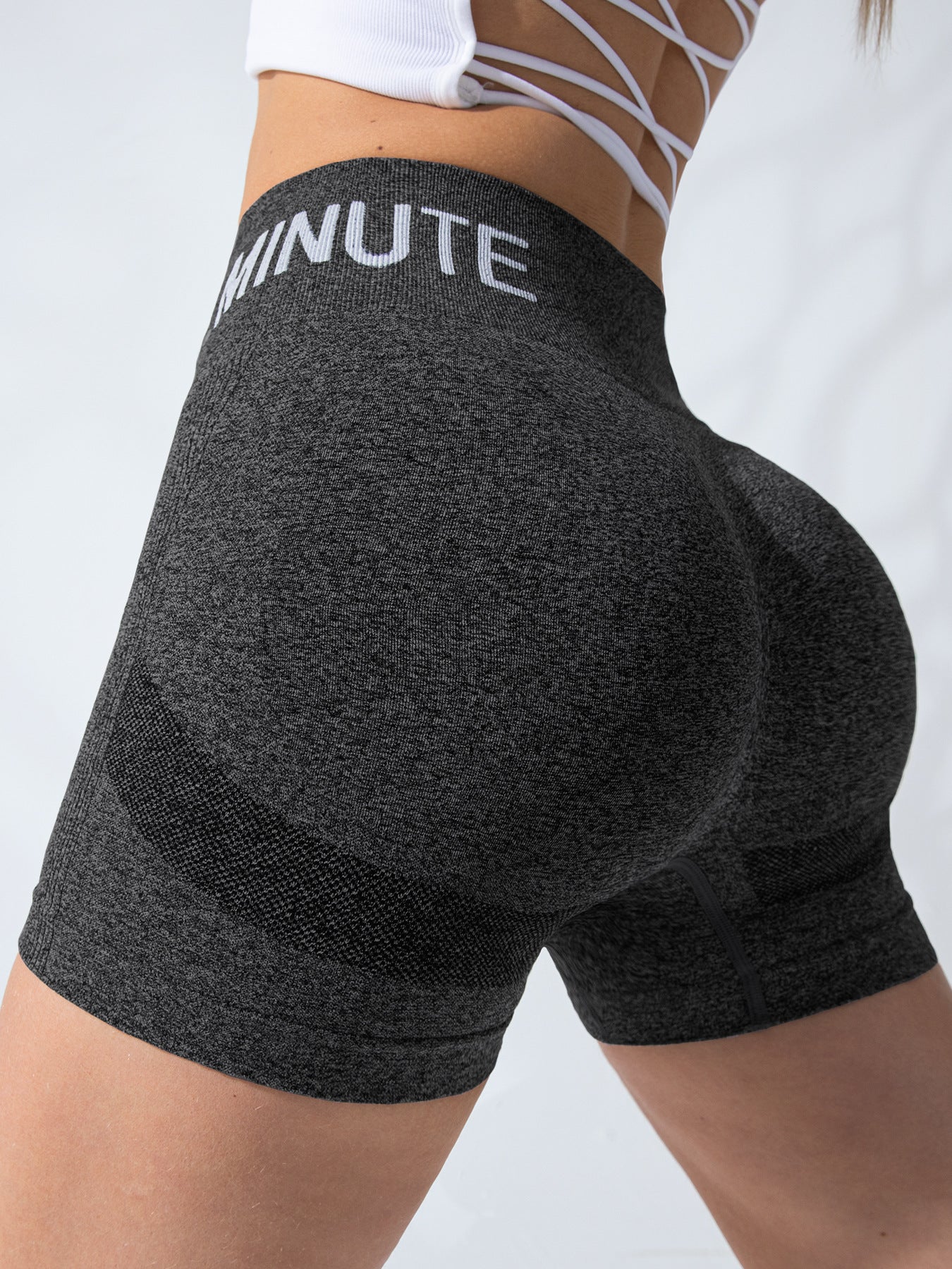 Women's Summer 3-Inch High-Waisted Butt-Lifting Yoga Shorts, Seamless Bare-Skin Feel Quick-Dry Tight Fitness & Running Shorts