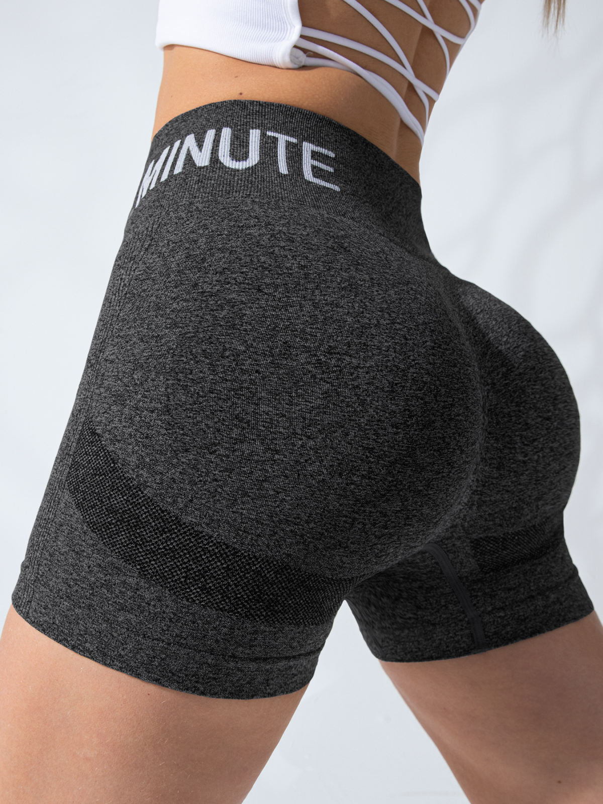 Women's Summer 3-Inch High-Waisted Butt-Lifting Yoga Shorts, Seamless Bare-Skin Feel Quick-Dry Tight Fitness & Running Shorts