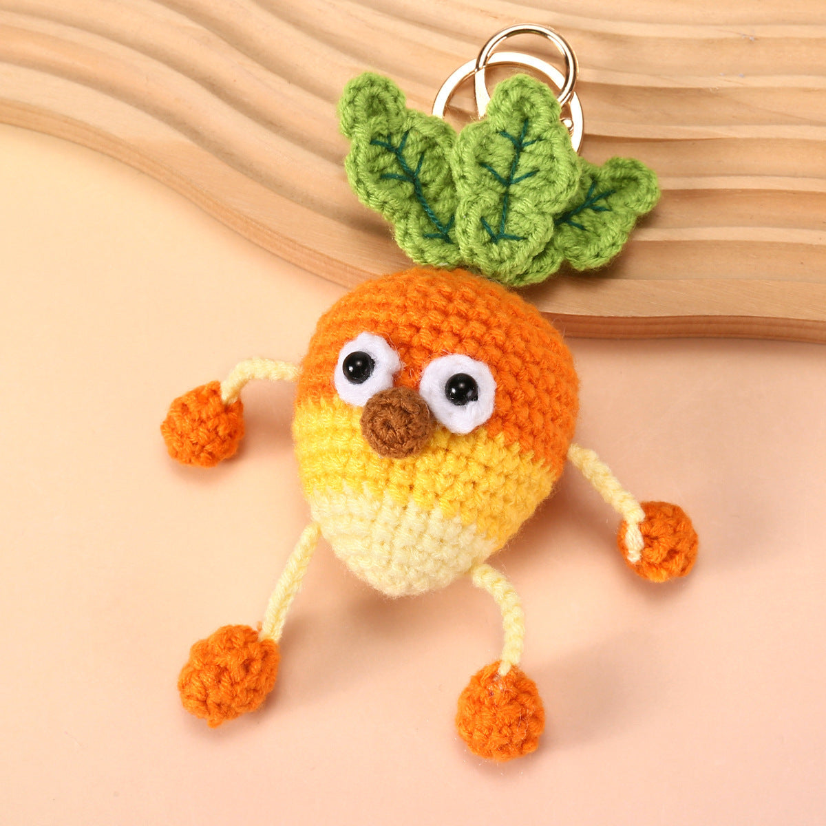 Knitted Ornament Doll Keychain Little Bear Pendant Gift