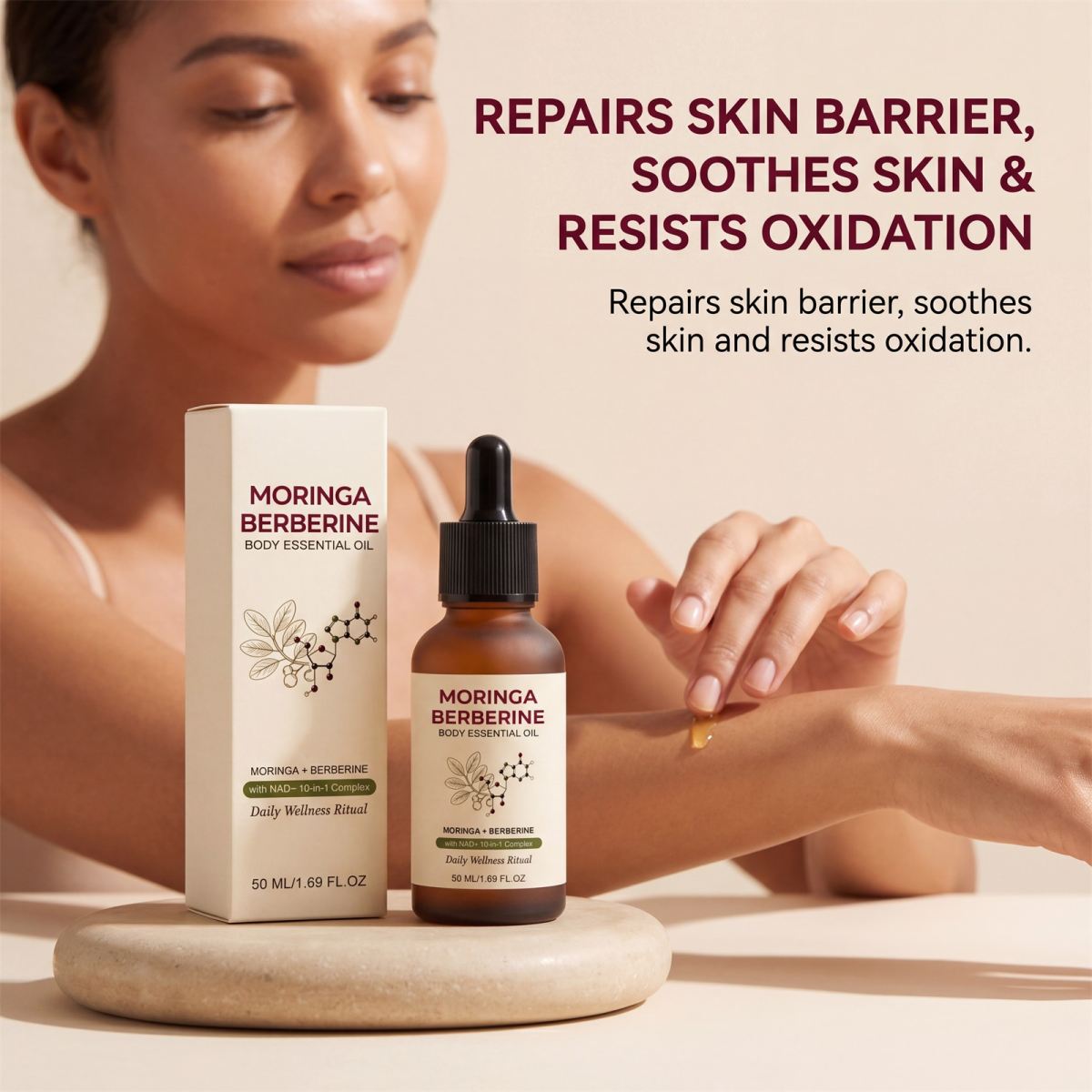 Body Moisturizing Essential Oil Lightweight Hydrating Skin Care Oil for Smooth and Nourished Skin