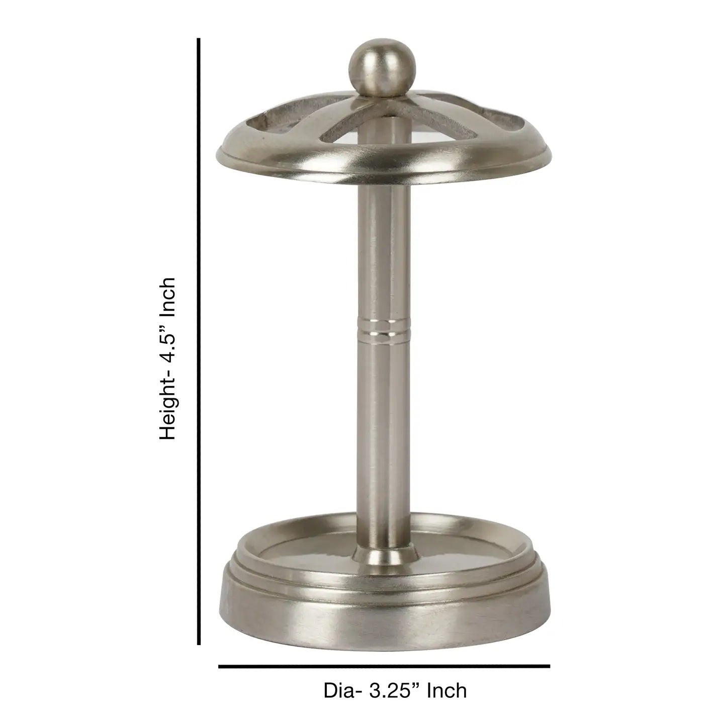 Stainless Steel Toothbrush Holder Compact Multi-Slot Holder For Toothbrushes,Razors & Makeup Accessories Brushed Pewter Finish