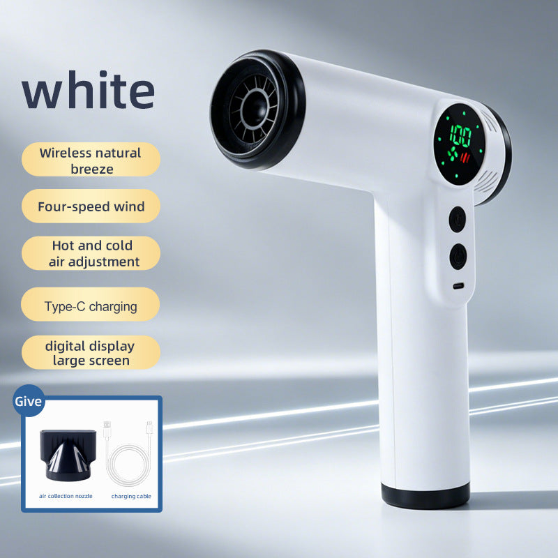 Wireless Portable Student-Size High-Wind Hair Dryer For Dorms