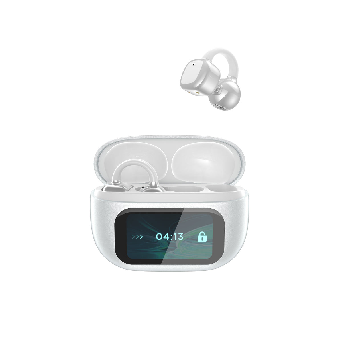 Ear-mounted AI Smart Headset Large Power Touch Screen Bluetooth Headset