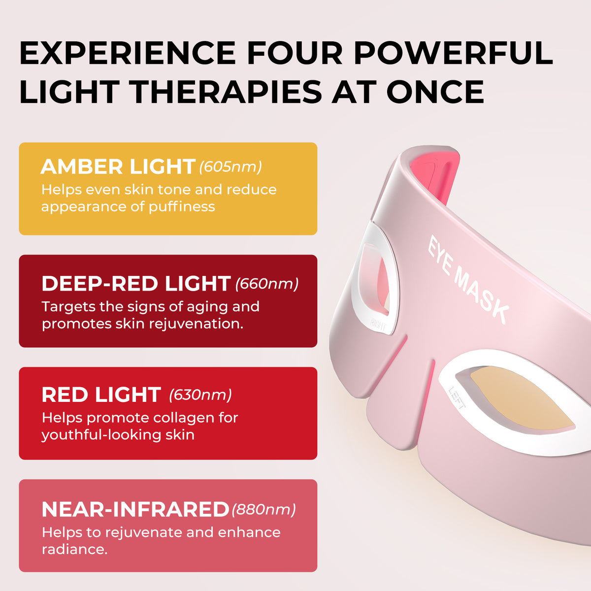 Silicone Eye Beauty Instrument Home Wearable Eye Protection Instrument Red Light
