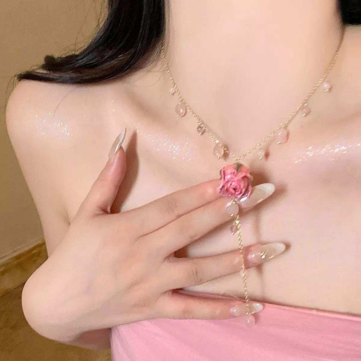 Women's Summer Long Halter Accessories Necklace