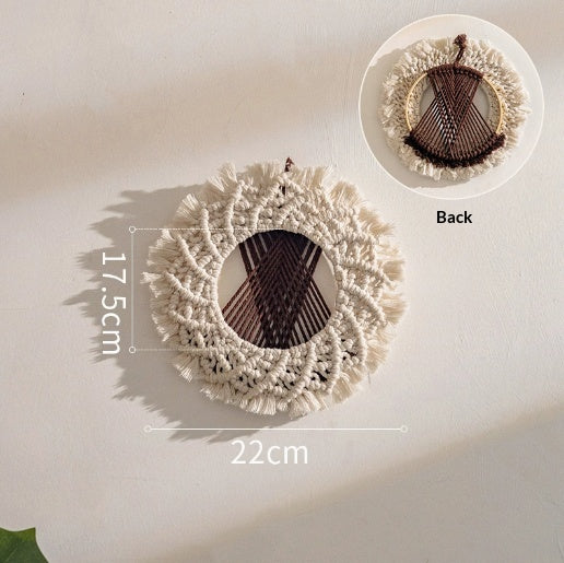 Natural Woven Raffia Decor For Bedroom Background Wall Decoration