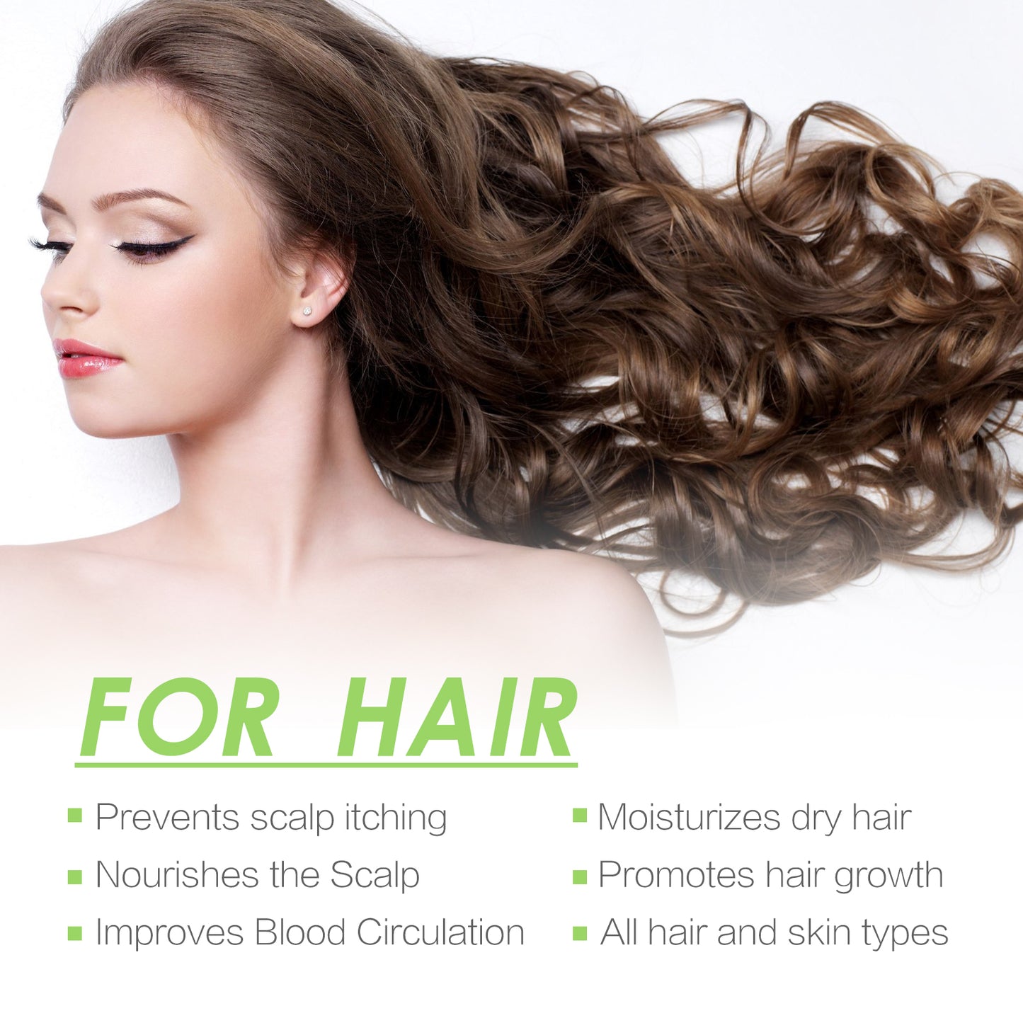 EELHOE Rosemary Essential Oil For Hair Care, Anti-Frizz, Long Lasting, Soft Stay, Repair, Perm And Dye Hair Care