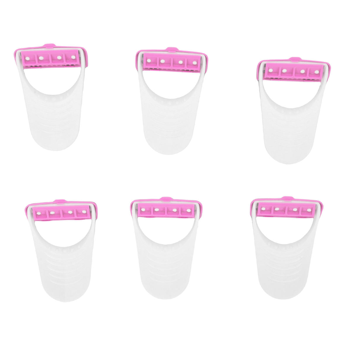 6 Pcs Disposable Horse Clippers Portable Horse Grooming Trimming Tools With Protective Covers For Pets Pink
