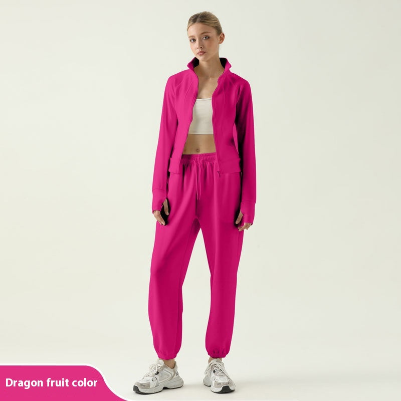 Sporty Clothing Loose-fit Tappered Trousers Outdoor Running Charge Fitness Suit