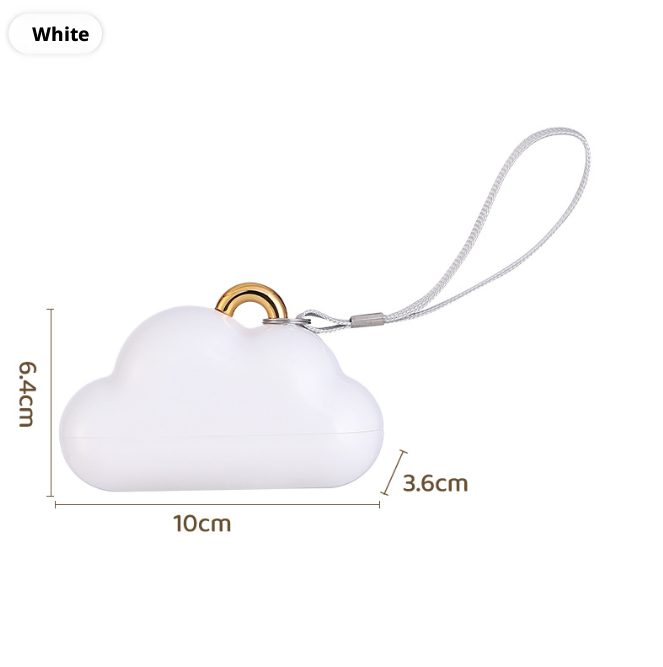 Cloud Hair Sticker-White-1 piece