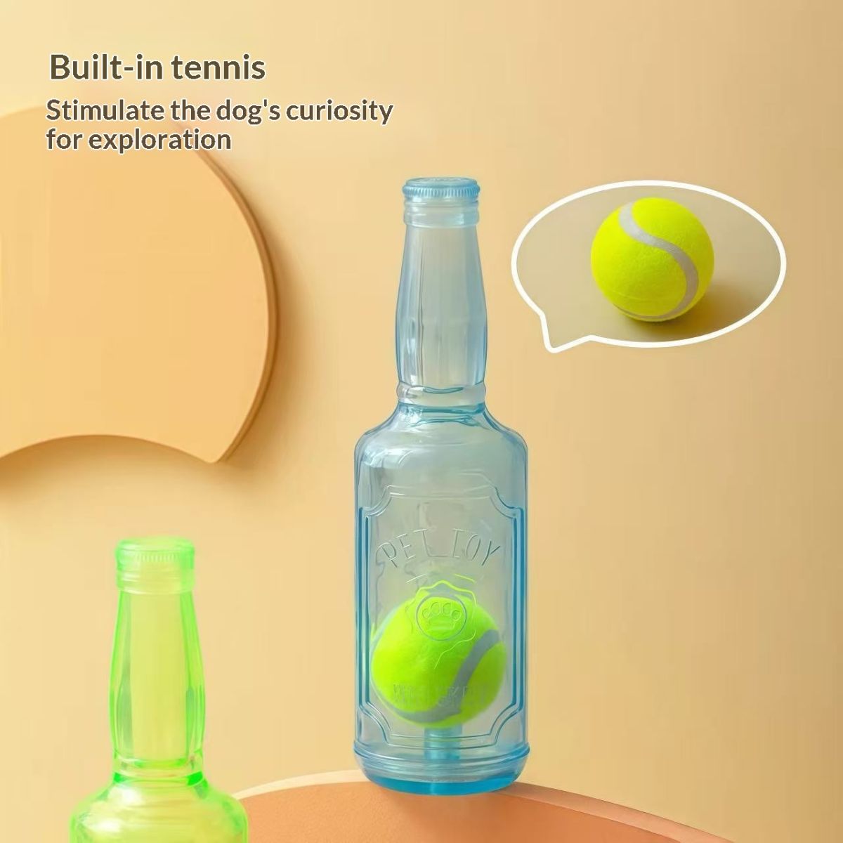 Pet Toy Squeaky Tennis Ball Bite-resistant For Chewing And Grinding
