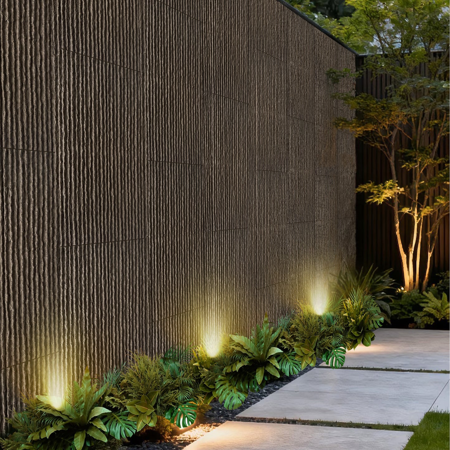 3D Faux Stone Wall Panels, 4 PCS PU Wainscoting Panel For Interior Wall Decor, Flame-resistant & Lightweight & Waterproof,for TV Wall, Office, Living Room, 47.24 X 23.62 Flowing Stone Space Black