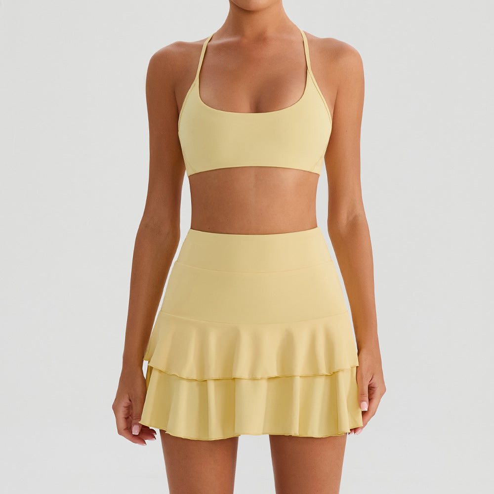 Yoga Suit With Hollow Back And Tight Body