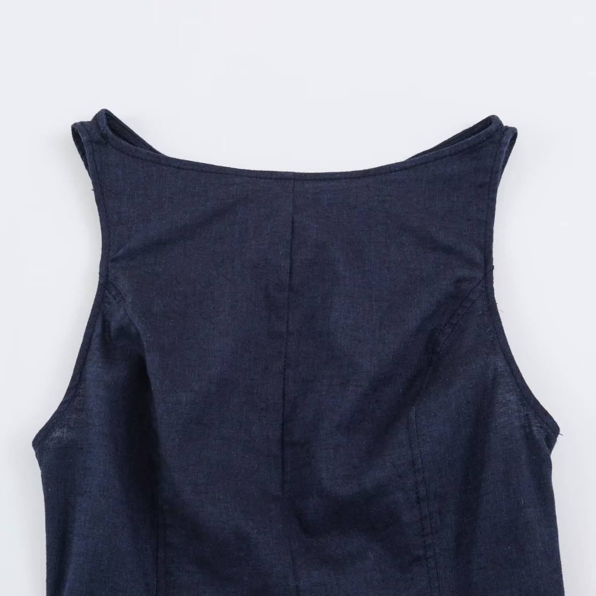 Summer New-style Fashionable Solid-color Sleeveless Dress