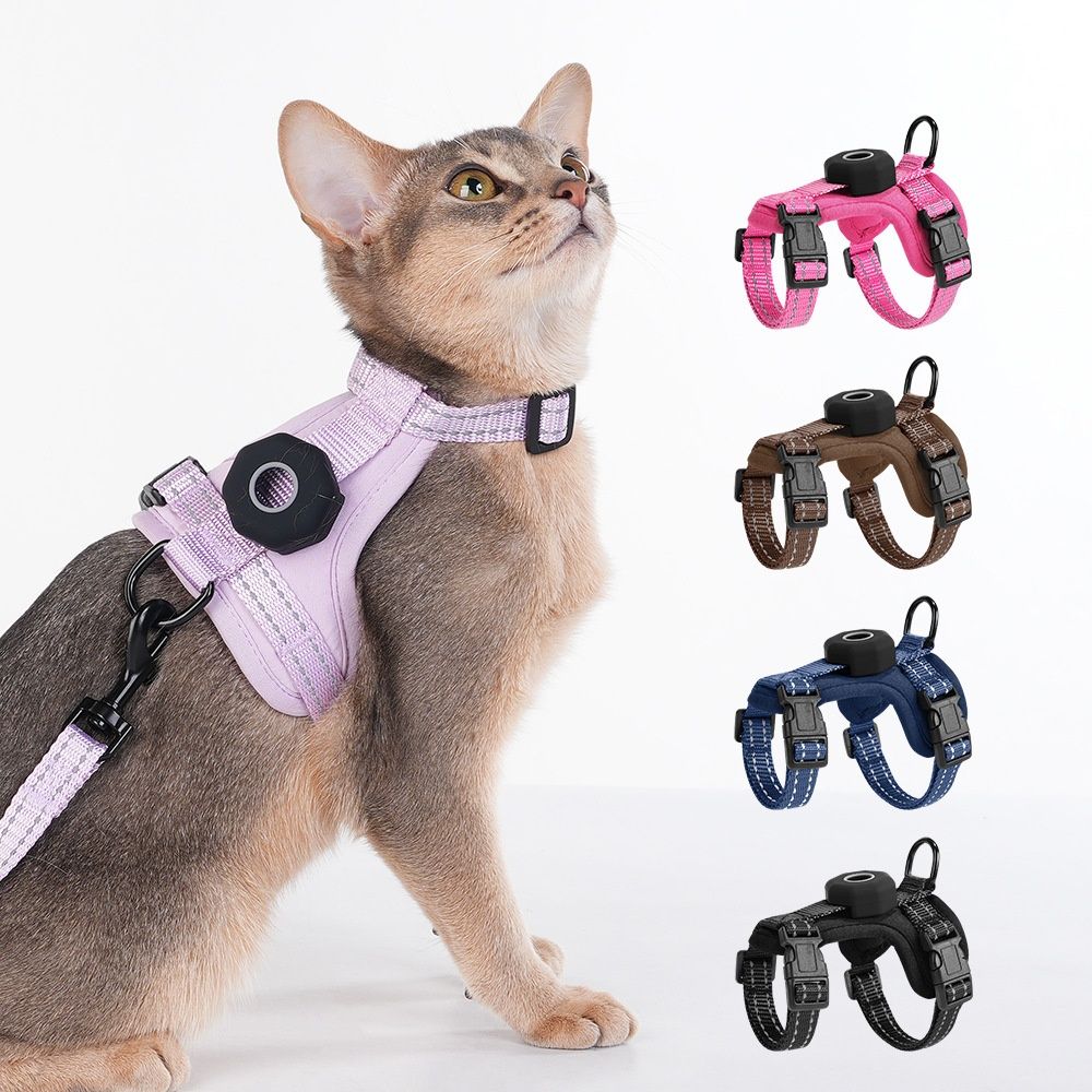 Cat Escape-Proof Leash Pet Walking Leash With Reflective Silicone Protective Case