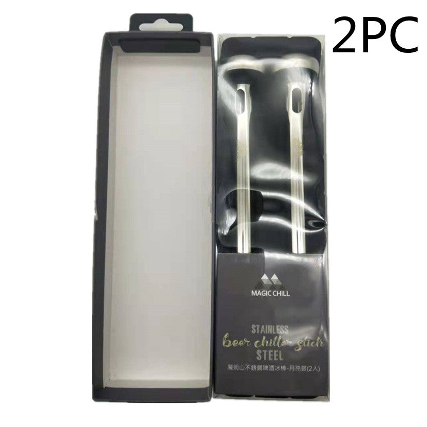 Stainless Steel Beer Cooling Rods Ice Wine Rod Beer Refrigeration Rod Single Quick-freezing Rod
