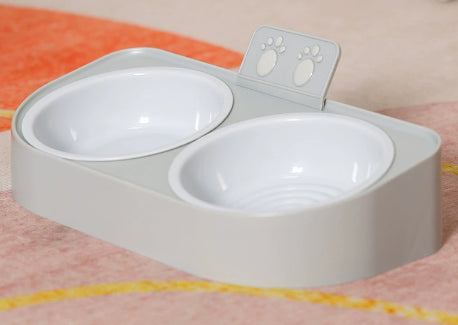 Pet Water Grain Bowl-Gray-HIPS+ABS-1 piece