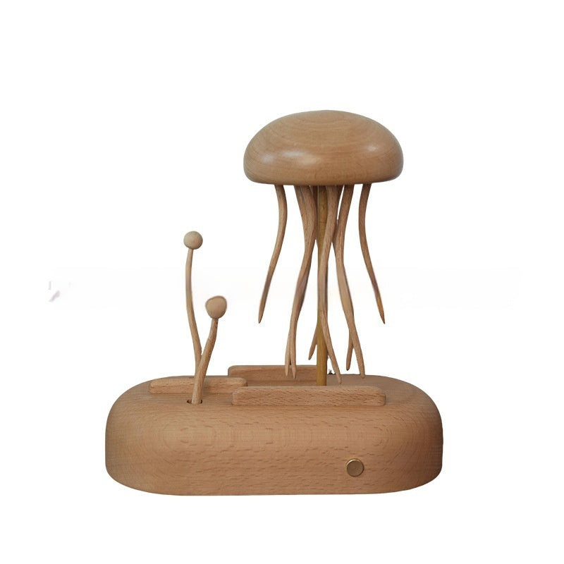 Creative Jellyfish Home Decoration Children's Best Friend Gift Toy Handmade Solid Wood