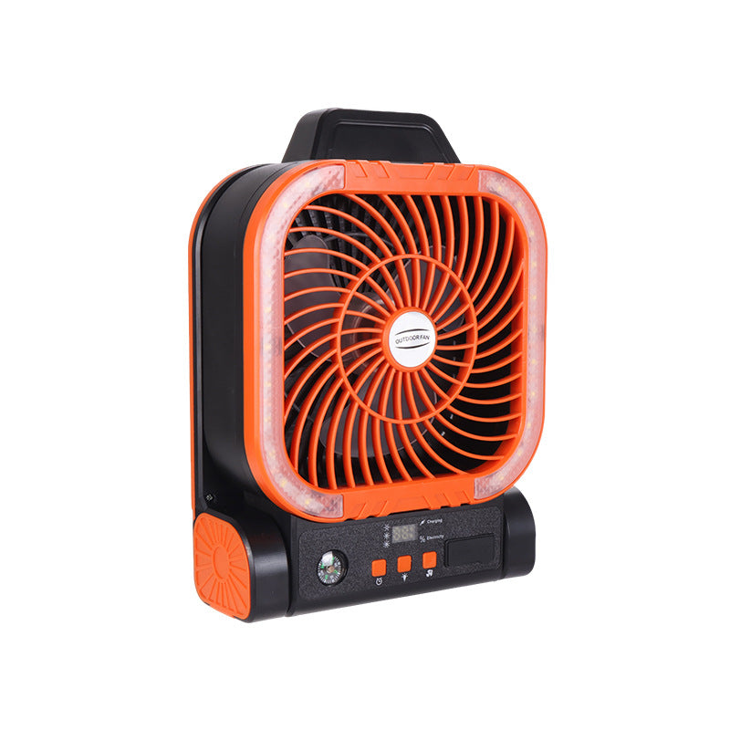 Compact Solar-powered Camping Fan With Outdoor USB Charging And Powerful Airflow