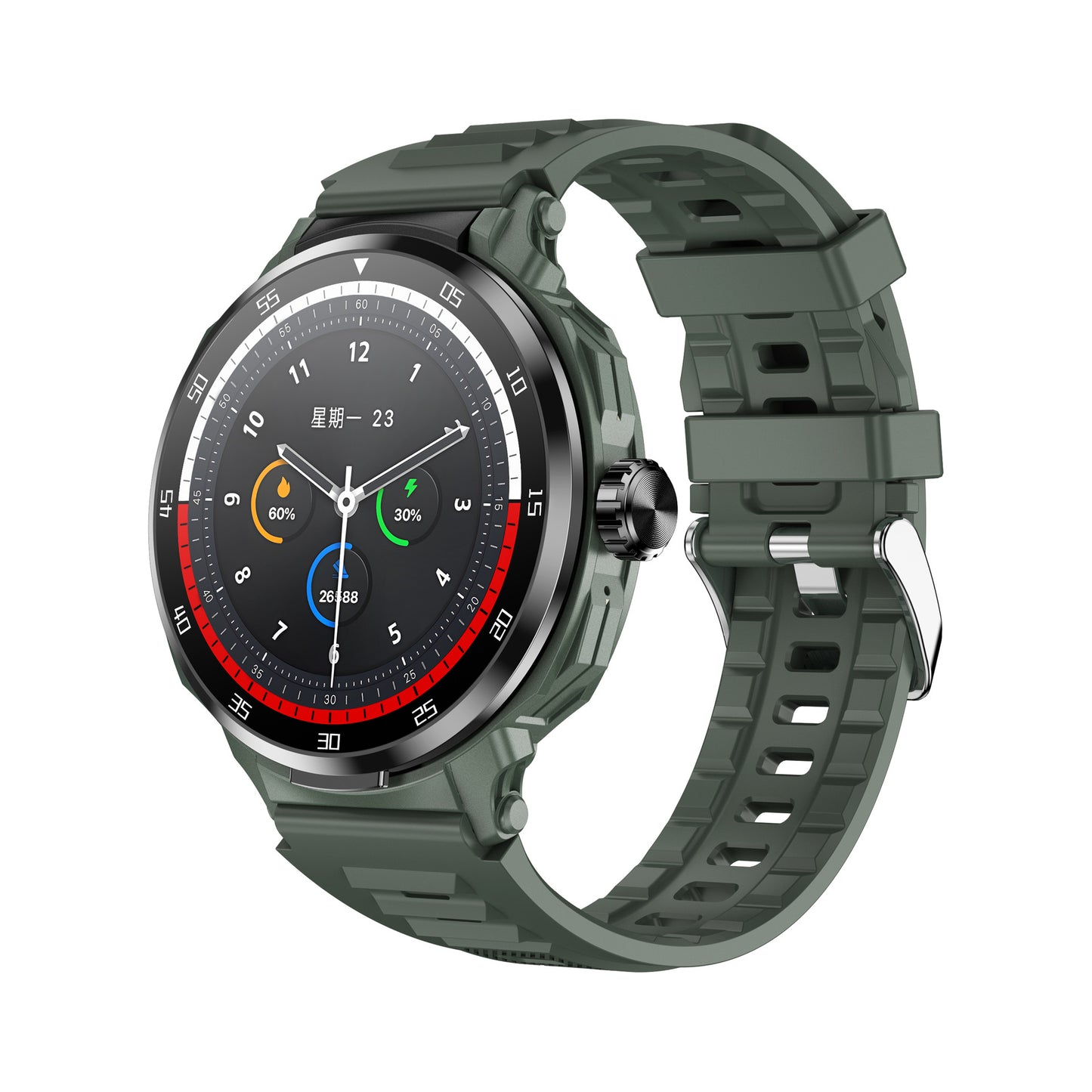 D11 Men's Headset 2-in-1 Smart Call Watch Heart Rate Blood Pressure Sleep Monitoring NFC Access Control