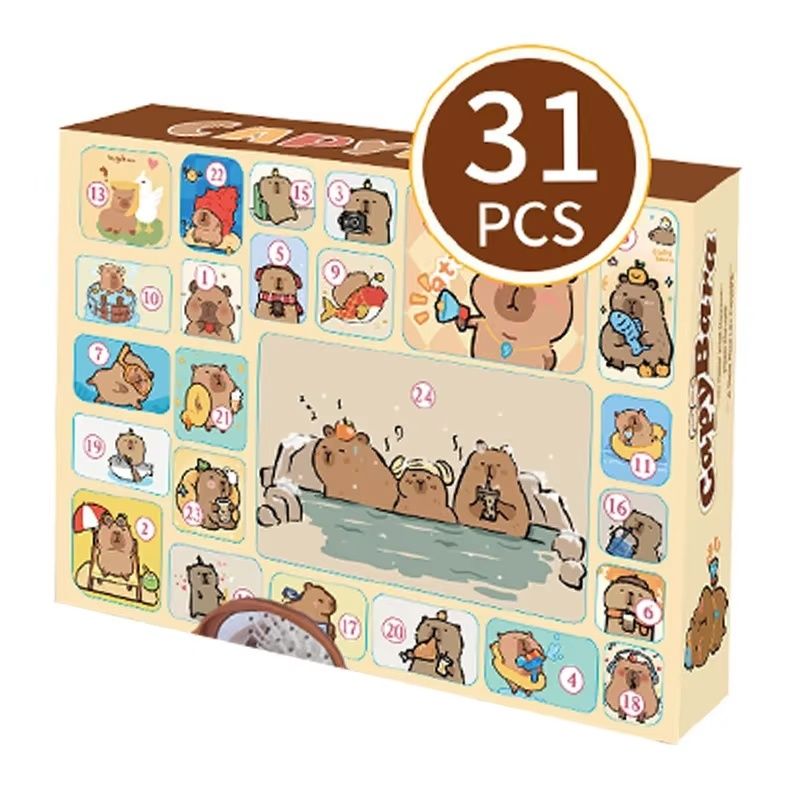 Christmas Countdown Blind Box Assembled Building Block Toys