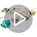 BESSKON Flower Ring Dish Jewelry Tray, Glass Jewelry Dish Tray, Aesthetic Room Decor Small Trinket Dish, Nightstand Jewler...
