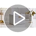 Homde Girls Jewelry Box with Lock: 3 Layer Organizer with Mirror - Necklace Ring Earring Storage for Dresser - Women Gifts...