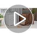 Emfogo Jewelry Box for Women, Rustic Wooden Jewelry Boxes & Organizers with Mirror, 4 Layer Jewelry Organizer Box Display ...
