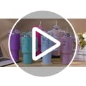 Elemtansy Personalized 40 Oz Tumbler with Handle and Straw, Custom Cup with Name & Birth Flower, Stainless Steel Travel Co...