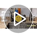 Taugast Sponge Holder for Kitchen Sink,Smiley Face Sink Caddy with Removable Brush Holder,Self-Draining Sponge Caddy for S...