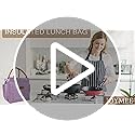 Joymee Lunch Bag Women Insulated Lunch Box Reusable Leakproof Large Spacious Cooler Tote for Women Men Adult with Bottle H...