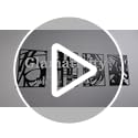 Glamativity 4 Pack Black Abstract Metal Wall Art, Minimalist Décor Single Line Art Wall Décor, 3D Textured Metal Wall Scul...