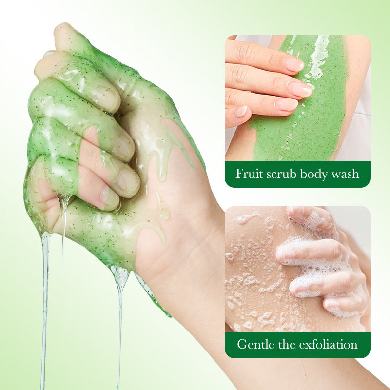 300ml SADOER Kiwi Body Scrub Shower Gel