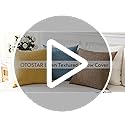 OTOSTAR Linen Throw Pillow Cover Set of 1 Decorative Lumbar Pillowcases Cushion Covers 16x24 Inch for Home Decor Sofa Bedr...