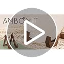 ANBOXIT Plate Display Stand, 6 Inch Plate Holder for Displaying, Decorative Picture Frame Dish Photo Plaque Platter Wood S...