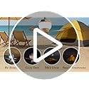 Negxi Camping Fan with Light & Remote, Portable Ceiling Fan for Tents, Canopy, Beach, RV, Car, Camper & Outdoor, Wireless ...