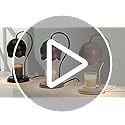 Mahbahole Light Blue Cute Flower Candle Warmer Lamp with Timer Dimmable, Bedroom House Office Aesthetic Living Girls Room ...