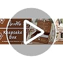 AerWo Mr and Mrs Wedding Keepsake Box, Large Wooden Storage Box with Lid and Lock, Assembled Keepsake Memory Box for Anniv...