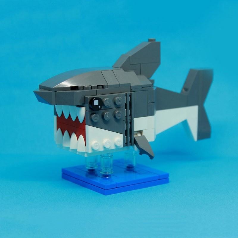 Small Particles Educational Assembling Puzzle Toys Shark