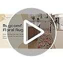 Rugcomf Runner Rug for Hallways Kitchen Rug Non Slip 2'x 6' Washable Rugs with Rubber Backing Soft Floral Carpet Runner fo...